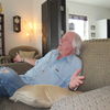 Praying on Jan-Aage's couch